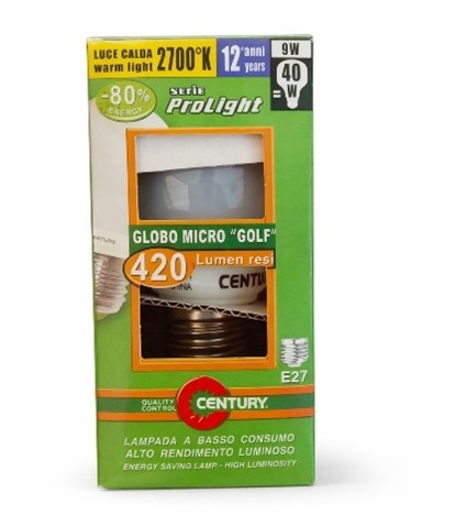 lampadina-e27-globo-micro-“golf”-9w-40w-2700k-century-prolight